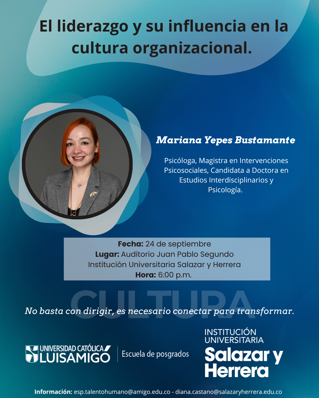El liderazgo y su influencia en la cultura organizacionalIUSH