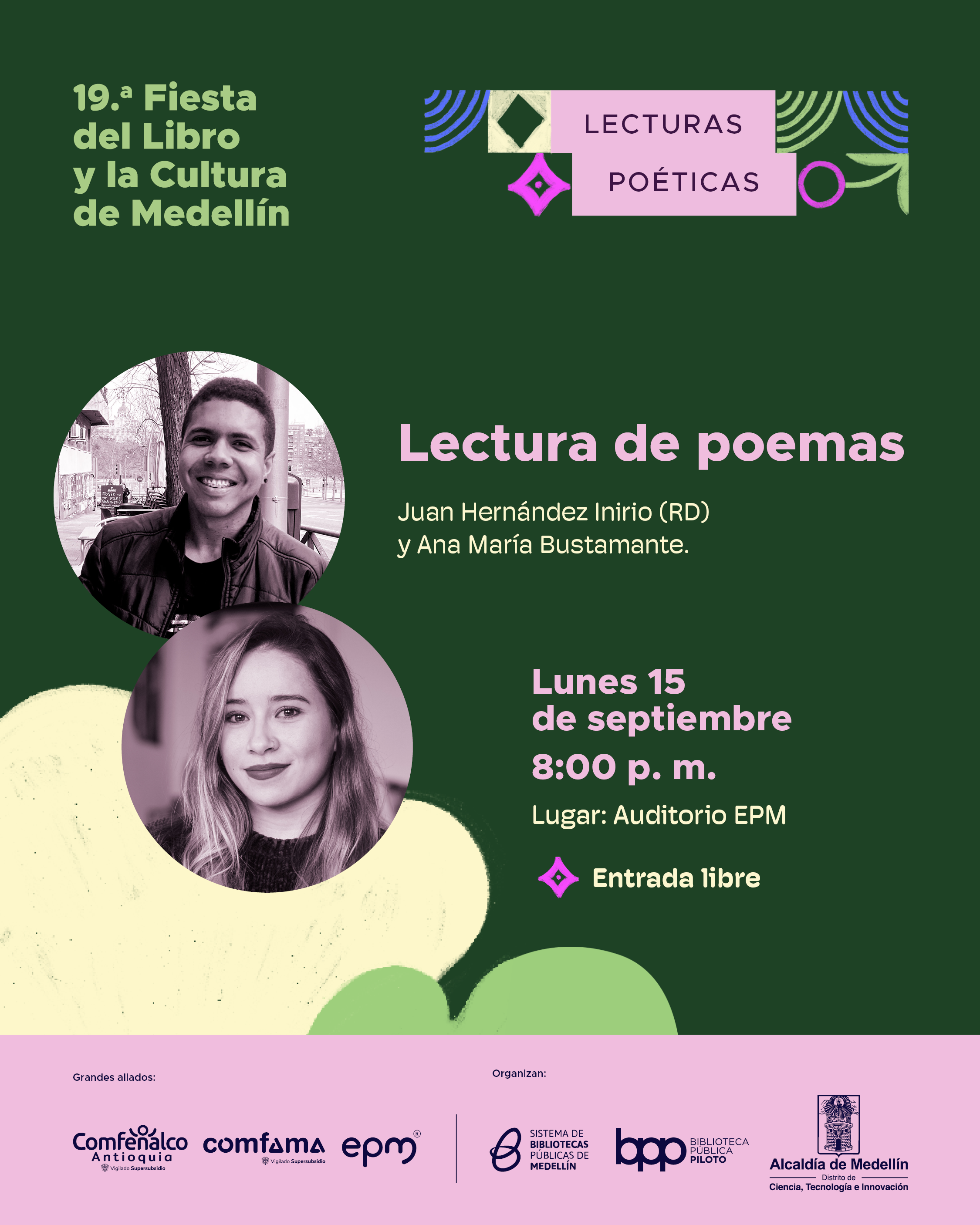 Docente de la Institución Universitaria Salazar y Herrera invitada como escritora a la 19.ª Fiesta del Libro y la Cultura de MedellínIUSH